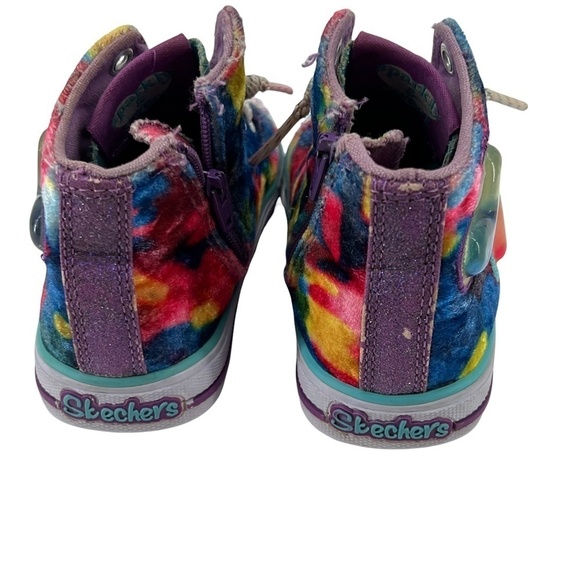 Skechers Twinkle Toes Light Up High Top Sneakers Size 6 Girl’s - Picture 8 of 10